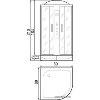 Душевая кабина River Desna 80/26 МТ
