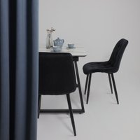 Кухонный стол Lepremo AV 1208 HPL+МДФ раздвижной 1200-1600x800 (мрамор белый/черный)