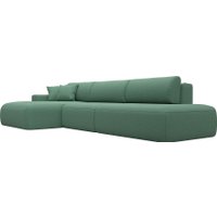 Угловой диван Лига диванов Лига-036 НПБ Модерн Лонг левый 124695L (рогожка амур зеленый)