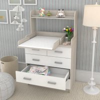 Детский комод Атон Мебель Сириус-2 Полка 805 ЛДСП (шимо светлый/белый)