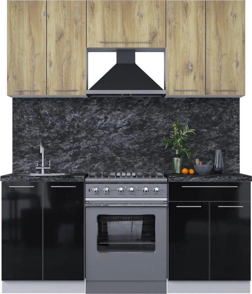 

Кухонный модуль Интерлиния Мила Пластик 1.8 А (дуб эпоксид/черный/кастилло темный)