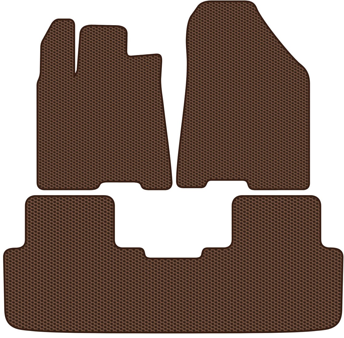 

Комплект ковриков для авто Alicosta Changan CS95 II (suv) 2023 - Н.В. (коричневый, сота)