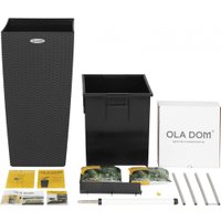 Кашпо Элластик-Пласт Ola Dom Rattan (31л, антрацит)
