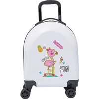 Чемодан-спиннер Ecotope Фламинго 324-Z-2-16-WHT (белый)