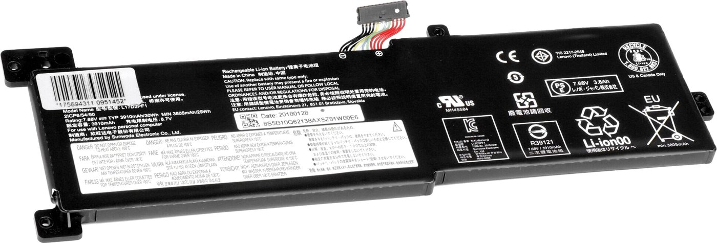 

Аккумуляторы для ноутбуков Lenovo IdeaPad 330-15IKB 7.5V 4000mAh