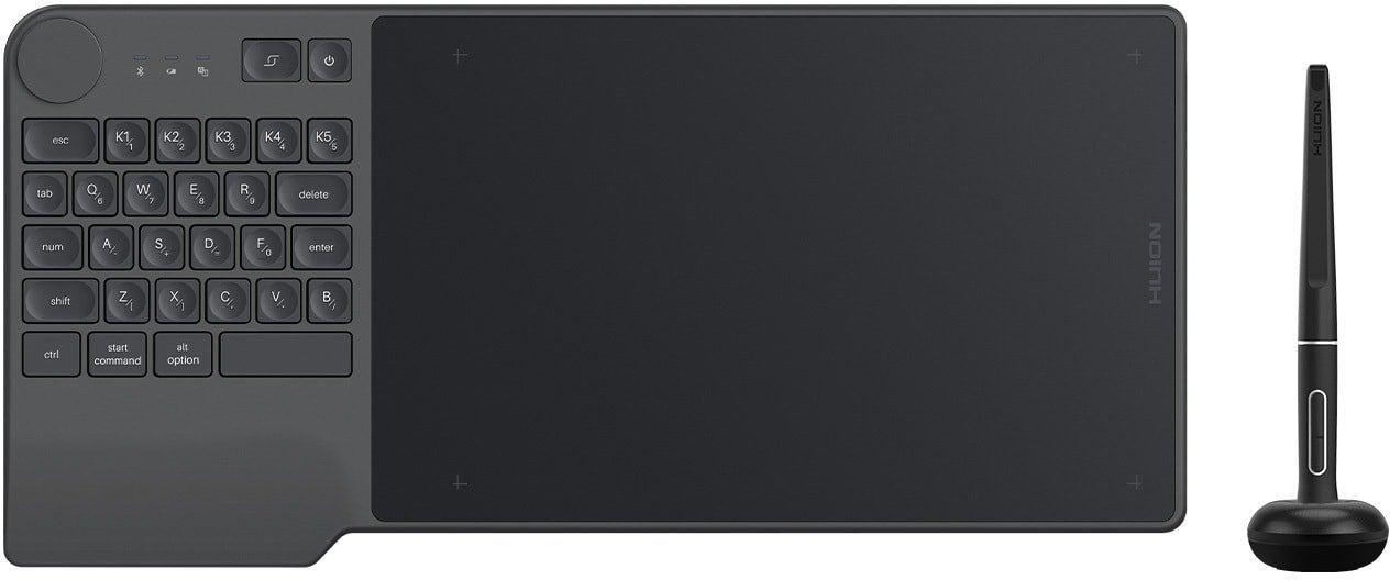 

Графический планшет Huion Inspiroy Keydial KD200 (черный)