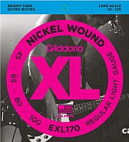 Струны для гитары D'Addario EXL170 45-100