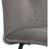 Стул TetChair Sweet флок (серый/черный)