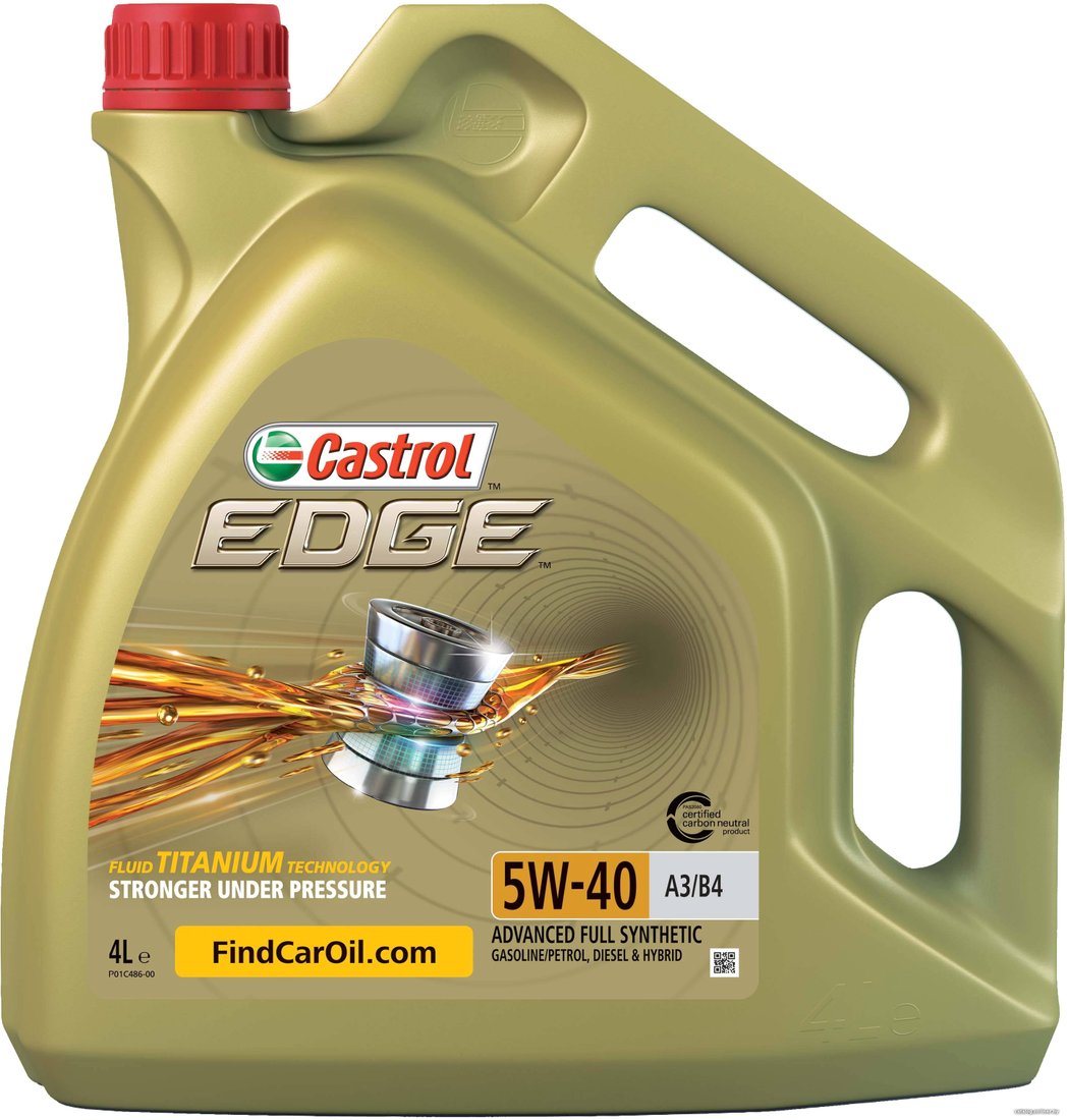 Castrol EDGE 5W-40 A3/B4 4л моторное масло купить в Минске