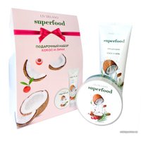 Подарочный набор Liv Delano Superfood Кокос и личи Гель для душа 250 мл + Крем для тела 240 мл
