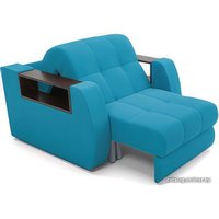 Кресло-кровать Мебель-АРС Барон №3 (рогожка, синий)