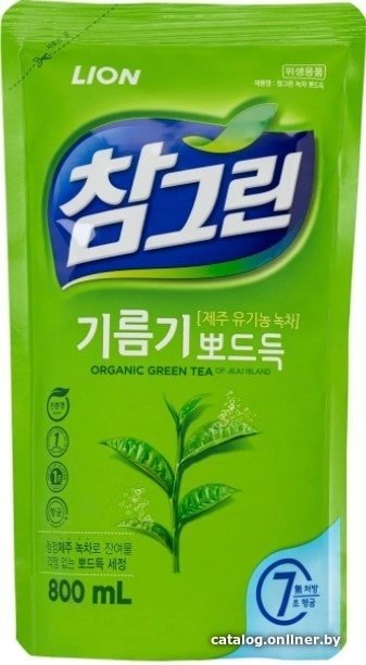 Средство для мытья посуды Lion Chamgreen зеленый чай 800 мл