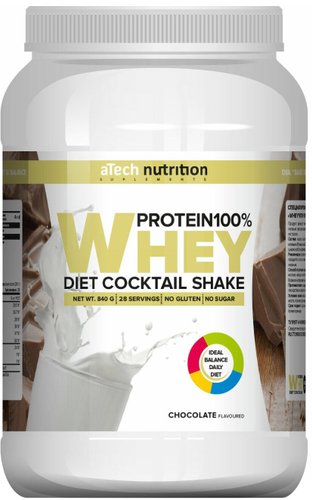 Протеин сывороточный (концентрат) Atech Nutrition Whey Protein 100% (840г, шоколад)