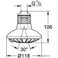 Верхний душ Grohe Euphoria 110 Mono [27270000]