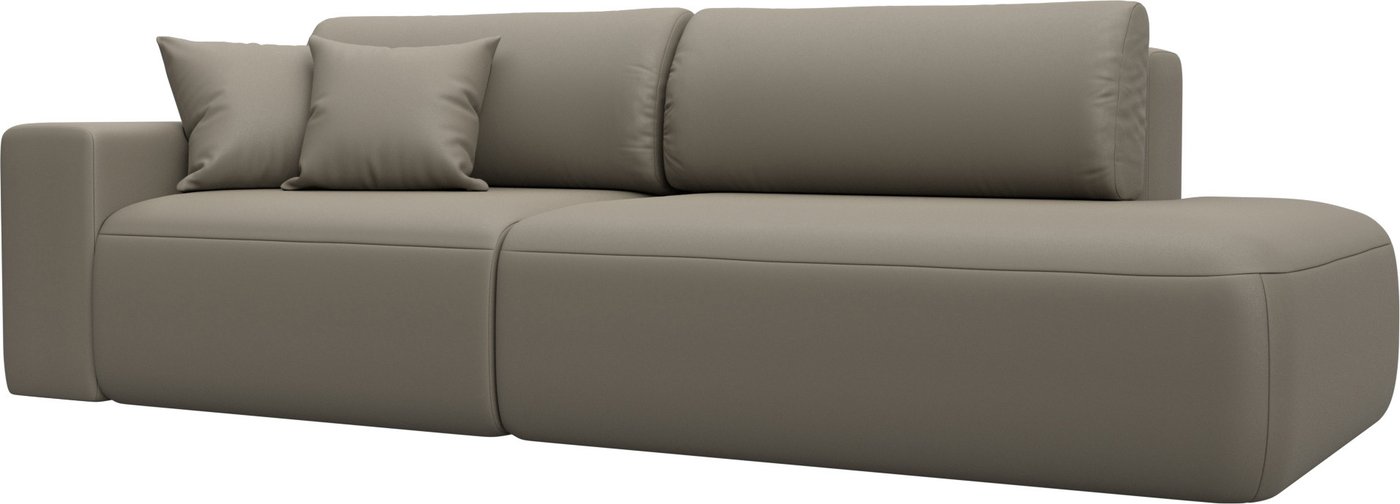 

Диван Лига диванов Лига-036 НПБ Модерн подлокотник слева 127709L (экокожа Grifon 04 бежевый)