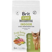 Сухой корм для кошек Brit care Cat Indoor Stool Odour Reduction с индейкой 1.5 кг