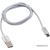 Кабель Rexant 18-1899 USB Type-A - USB Type-C (1 м, серебристый)