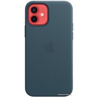 Чехол для телефона Apple MagSafe Leather Case для iPhone 12/12 Pro (балтийский синий)