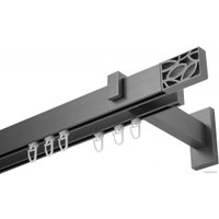 Карниз для штор Lm Decor Флэт Лайн Грид двойной (сатин, 3.2м)