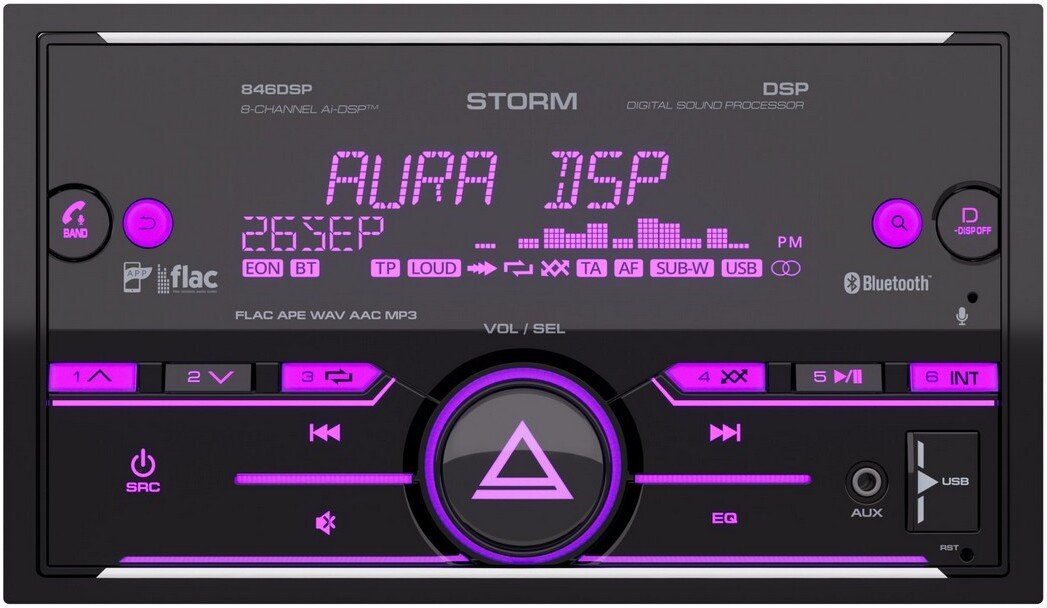 

USB-магнитола Aura Storm-846DSP
