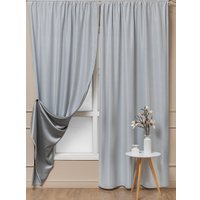 Комплект штор Amore Mio Блэкаут однотонный 6ML Milan-043 150x270 92880 (белый)