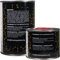 Автомобильный грунт RS акриловый заполняющий HB 4+1 0201-2.375-08+0501-875-09 (1л, черный)