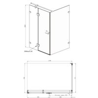 Душевой уголок Ambassador Set 10011103L-ST1