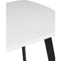 Кухонный стол ВВР Пластиковый (мрамор марквина белый/белый/черный профиль 110/70)