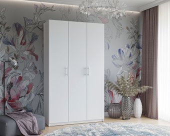 Шкаф распашной Мебель-АРС Элит (белый)