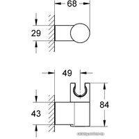 Держатель душевой лейки Grohe Rainshower 27055000