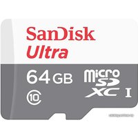 Карта памяти SanDisk Ultra SDSQUNR-064G-GN3MA microSDXC 64GB (с адаптером)