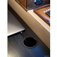 Стол Ikea Микке (черный/коричневый) [203.739.18]