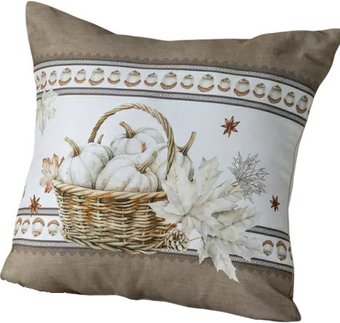 Декоративная подушка Listelle Торонто кайма с корзинкой 817701/2