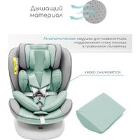 Детское автокресло Amarobaby Champion Isofix AMARO-2008CH-Se/Bi (серый/бирюзовый)