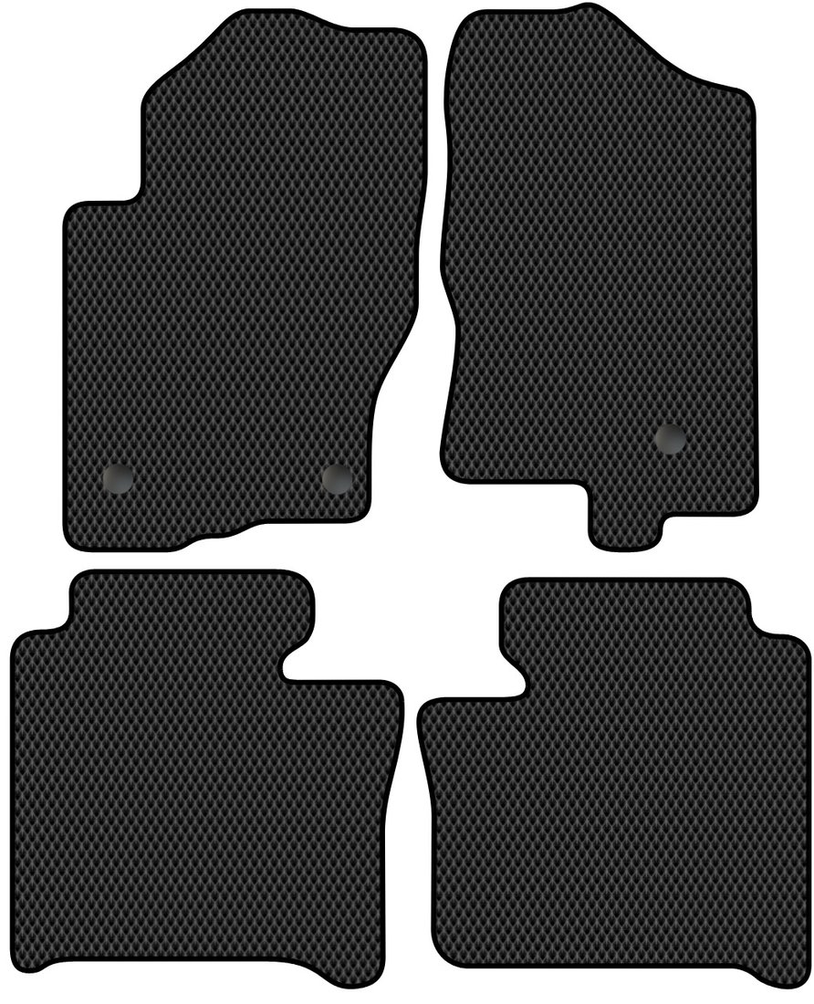 

Комплект ковриков для авто Alicosta Nissan Navara c бардачком II (пикап / D40) 2010 - 2015 (черный, ромб)