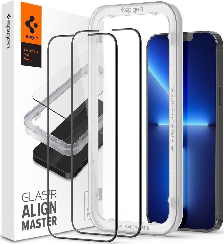 

Защитное стекло Spigen ALM Glas FC для iPhone 13 Pro Max AGL03377 (2шт)