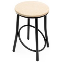 Табурет ВВР Сфера (бежевый корокодил/черный, экокожа)