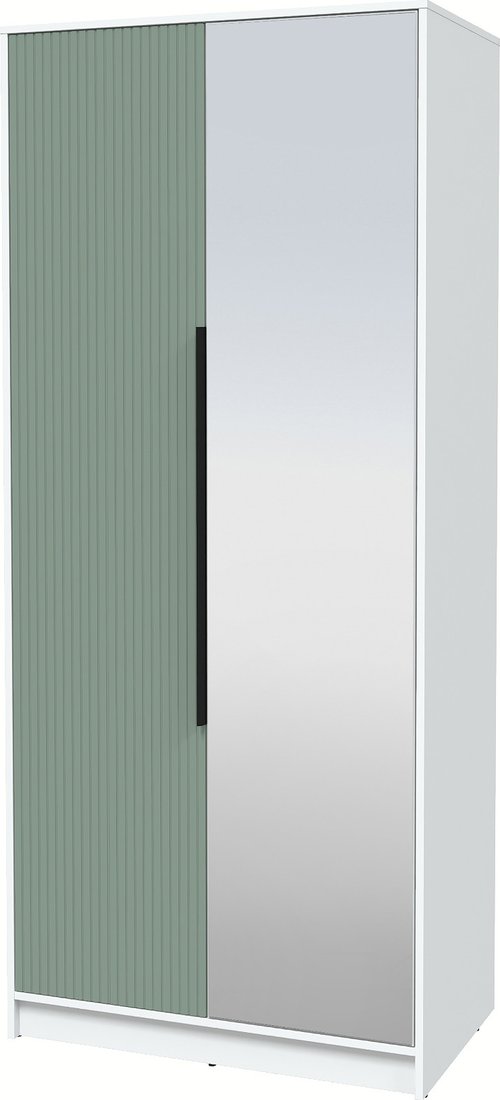 

Шкаф распашной Интерлиния Концепт Лайн КТ-Ш2з (белый платинум/мята)