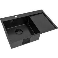 Кухонная мойка ZorG ZRN 5080 Premium L PVD Gunblack