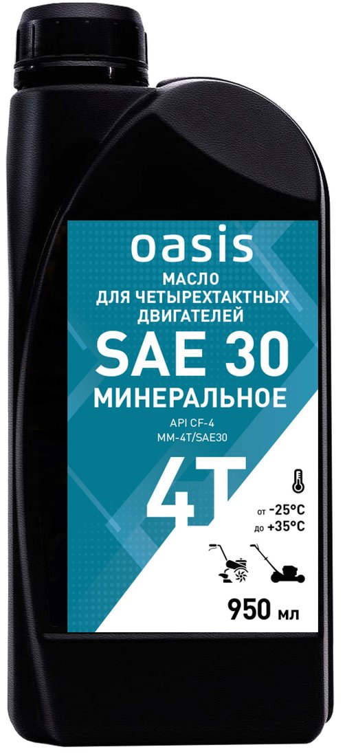 

Моторное масло Oasis MM-4T SAE30 950мл