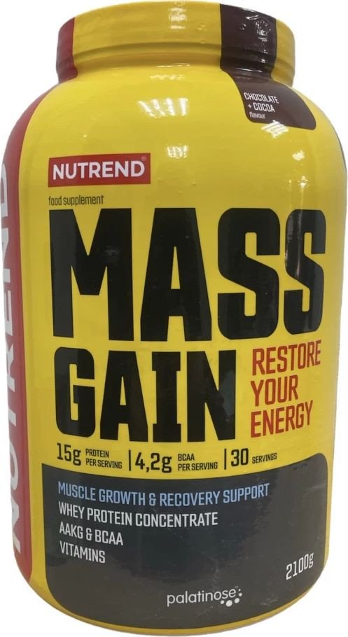 Гейнер Nutrend Mass Gain (2100 г, ваниль)