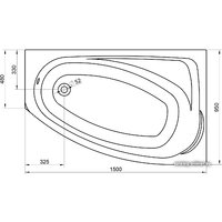 Ванна Kolo Mystery 150x95 R [XWA3750000]