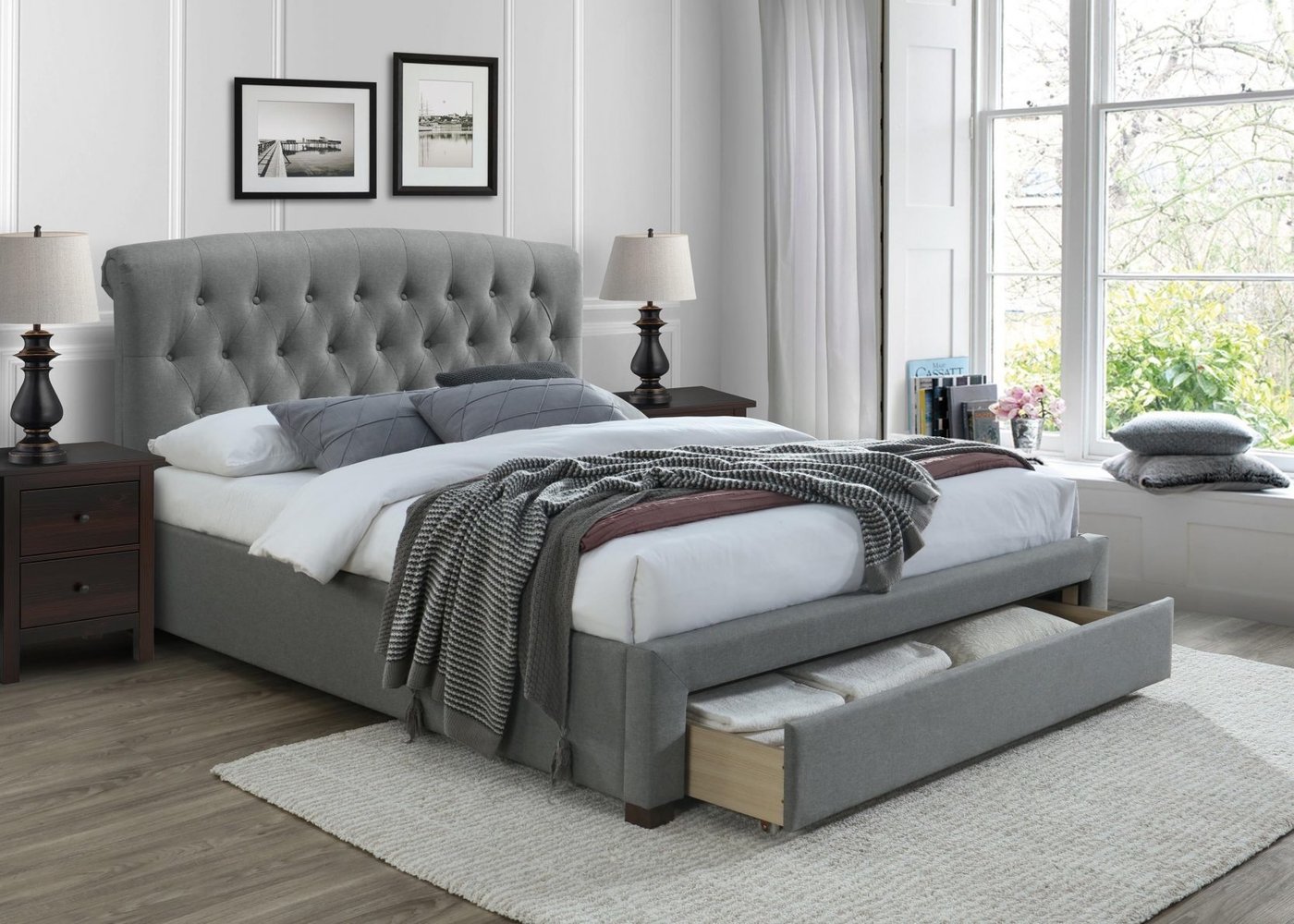 

Кровать Halmar Avanti 160x200 (серый)