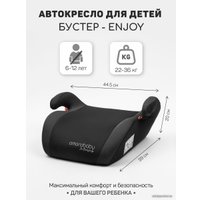 Детское сиденье Amarobaby Enjoy AB222007EChSe/09 (черный/серый)