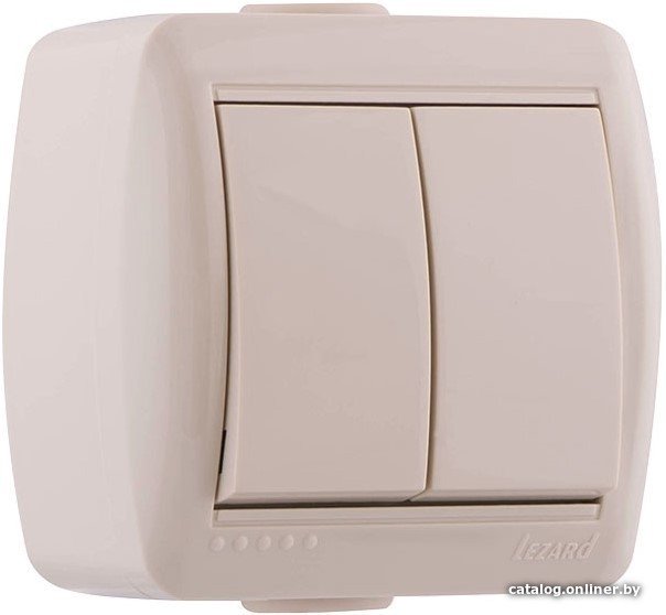 Выключатель Lezard Nata 710-0300-101 (кремовый)