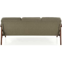 Диван Halmar Milano 3S tap. Castel 39 (оливковый/орех)