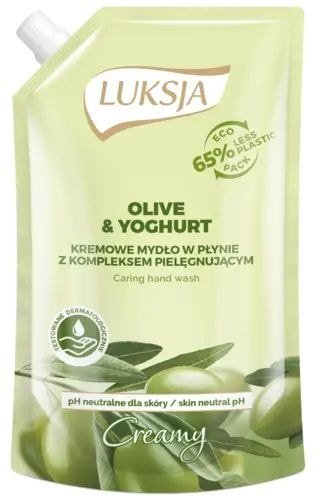 

Luksja Крем-мыло жидкое Creamy С оливкой и йогуртом 400 мл (см. блок)