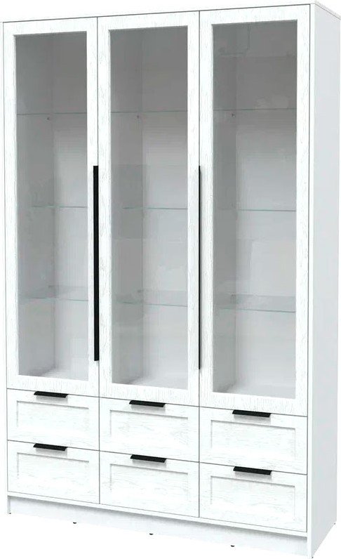 

Шкаф-витрина Интерлиния Концепт Тренд КТ-ШВ3 (белый платинум/дуб полярный)