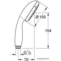 Душевая лейка Grohe New Tempesta Cosmopolitan 100 27597001