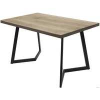 Кухонный стол Buro7 Уиллис 150 (классика, дуб беленый/черный)